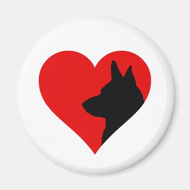 Tyska shepherd magnet (Framsidan)