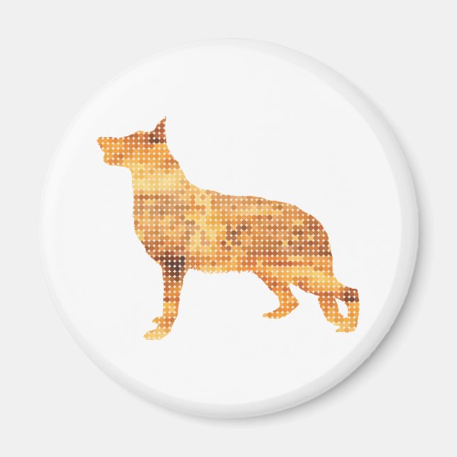 Tyska shepherd magnet (Framsidan)