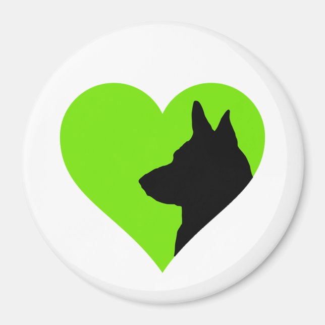 Tyska shepherd magnet (Framsidan)