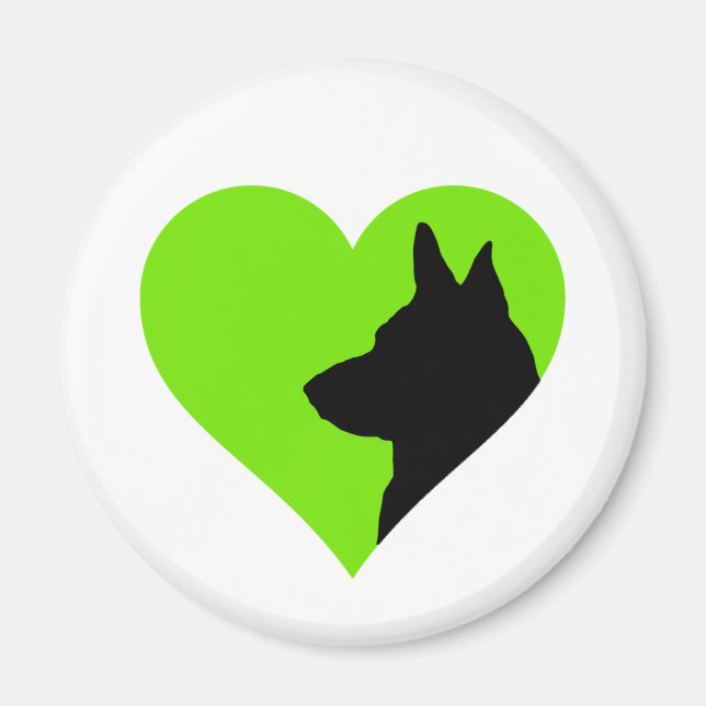 Tyska shepherd magnet (Framsidan)