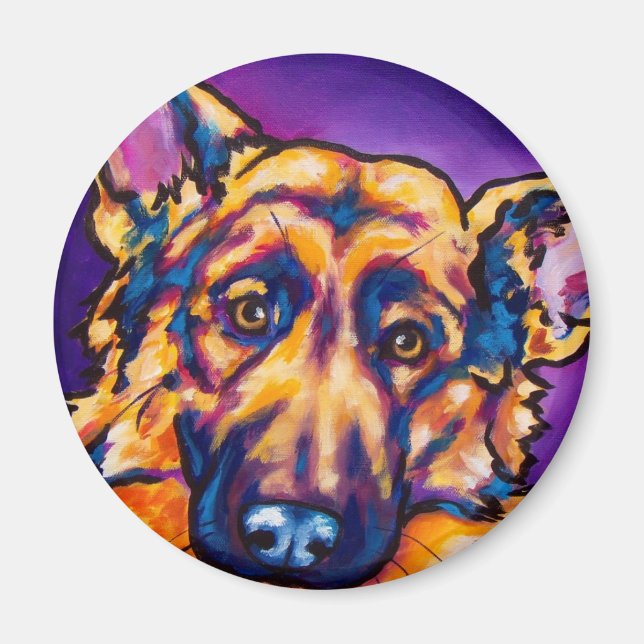 Tyska shepherd magnet (Framsidan)