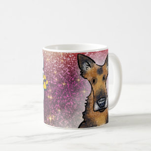 Tyska shepherd Mamma & Coffee Addict Mugg