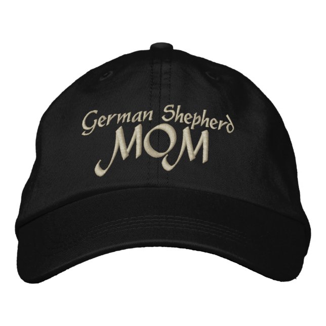 Tyska shepherd Mamma Gifts Broderad Keps (Framsida)