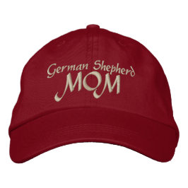 Tyska shepherd Mamma Gifts Broderad Keps