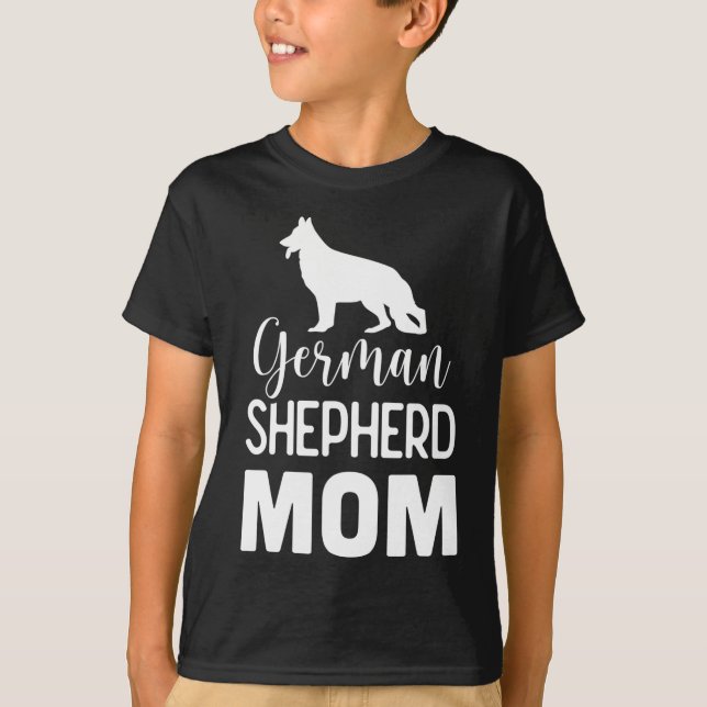 Tyska shepherd Mamma - Hund älskare Gift T Shirt (Framsida)