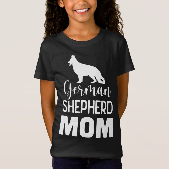 Tyska shepherd Mamma - Hund älskare Gift T Shirt (Framsida)