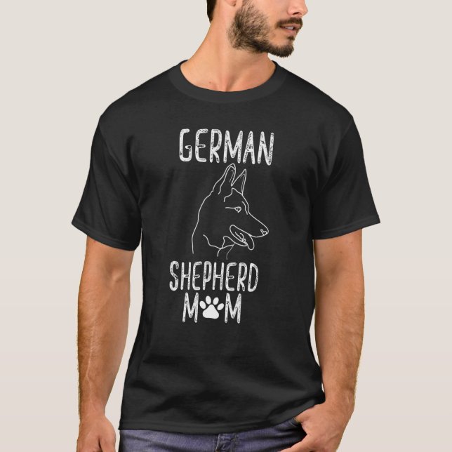 Tyska shepherd Mamma I Kärlek min tyska shepherd m T Shirt (Framsida)