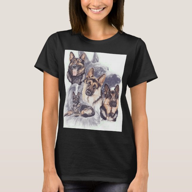 Tyska Shepherd Medley T Shirt (Framsida)