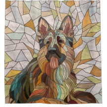 Tyska shepherd - Mosaic Art