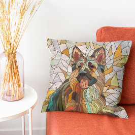 Tyska shepherd - Mosaic Art Kudde