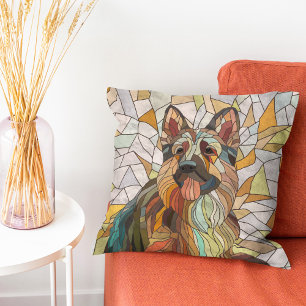 Tyska shepherd - Mosaic Art Kudde