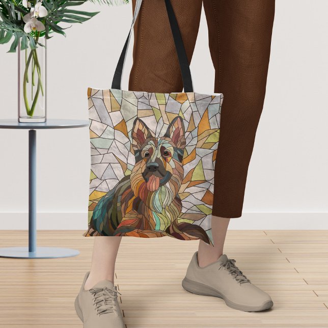 Tyska shepherd - Mosaic Art Tygkasse (Skapare uppladdad)