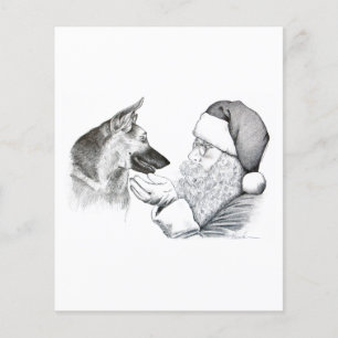 Tyska shepherd och Santa