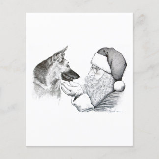 Tyska shepherd och Santa