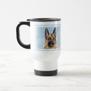 Tyska shepherd Painting - Cute Original Hund Art Resemugg