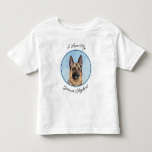 Tyska shepherd Painting - Cute Original Hund Art T Shirt