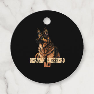 Tyska Shepherd Pappa, GSD Owner Pappa Gåvor Etiketter