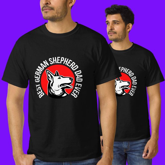 Tyska shepherd Pappa, Hund Pappa T Shirt (Skapare uppladdad)