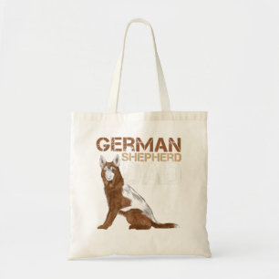 Tyska Shepherd Pappa Owner Shepard German Hund äls Tygkasse