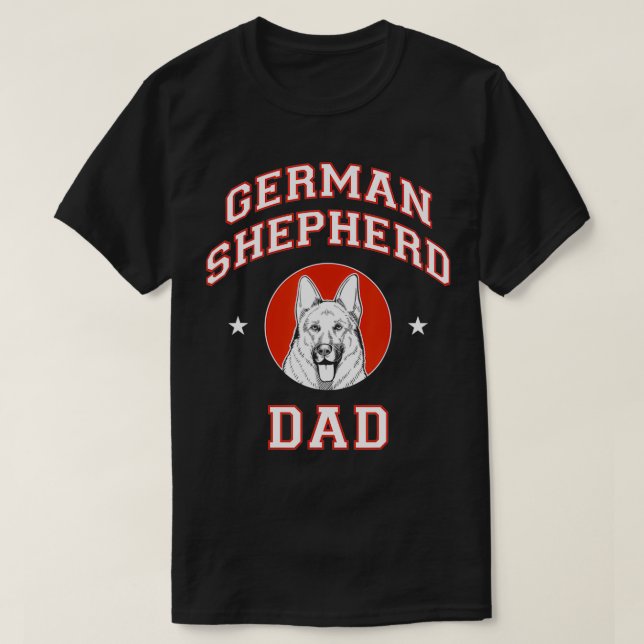 Tyska shepherd Pappa T Shirt (Design framsida)