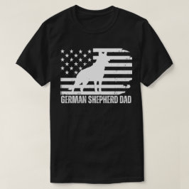 Tyska shepherd Pappa USA flagga, Patriotic Hund Fa T Shirt