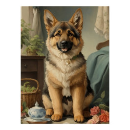 Tyska shepherd perfect poster