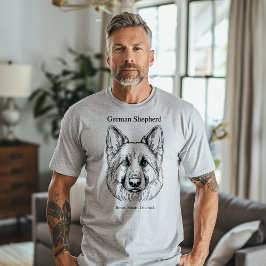 Tyska shepherd Porträtt T Shirt