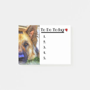 Tyska shepherd post-it block