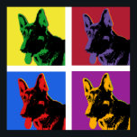 Tyska shepherd poster<br><div class="desc">Tysk shepherd pop art stil poster utskrift</div>