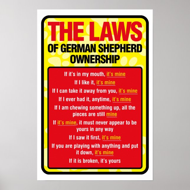 Tyska shepherd Poster (Framsidan)