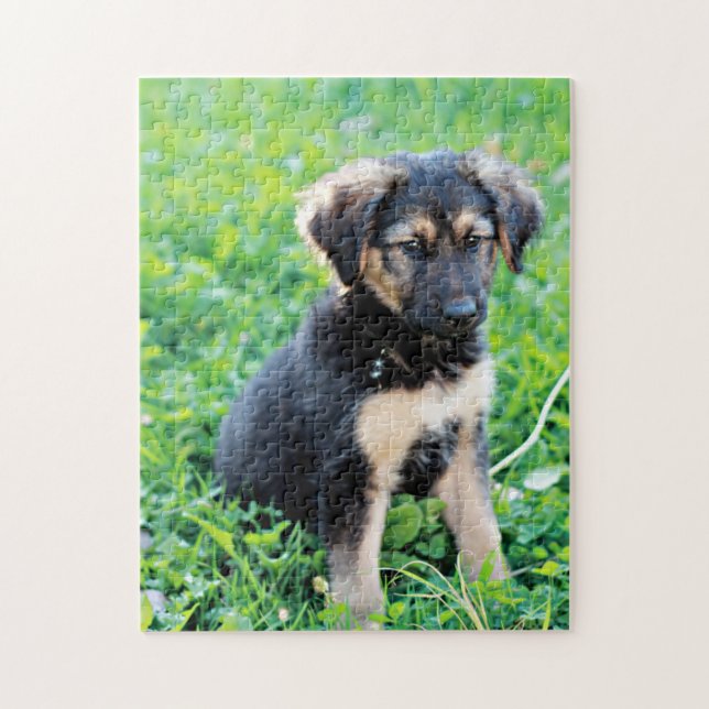 Tyska shepherd Puppy Pussel (Vertikal)
