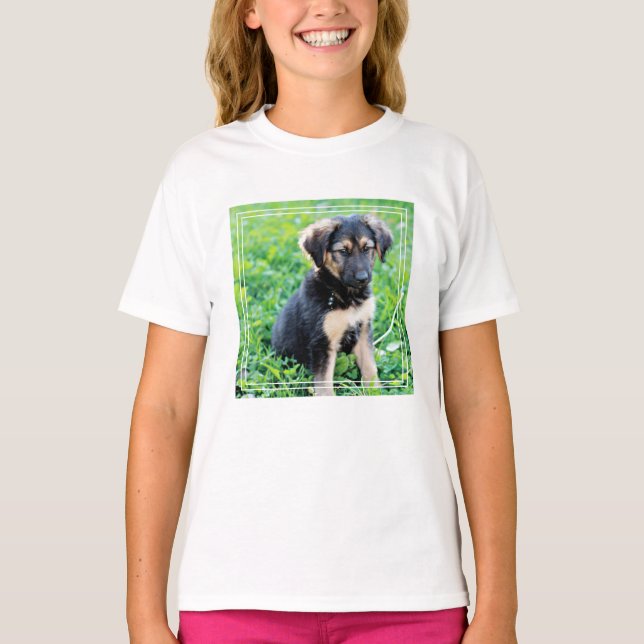 Tyska shepherd Puppy T Shirt (Framsida)