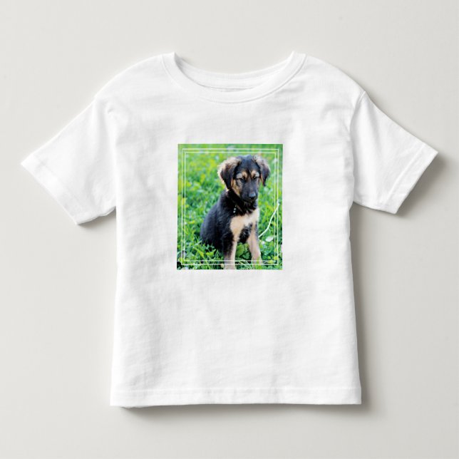 Tyska shepherd Puppy T Shirt (Framsida)
