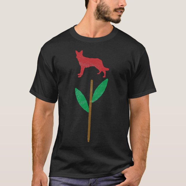 Tyska shepherd Ro T Shirt (Framsida)