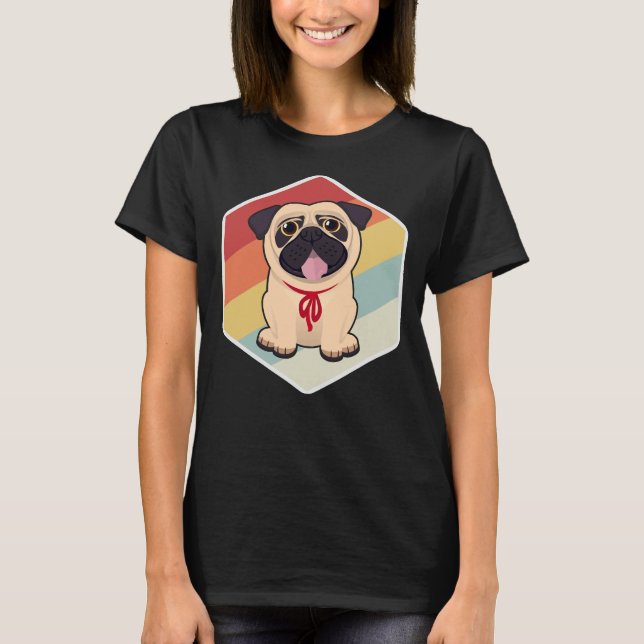 Tyska shepherd Rolig hund 210 T Shirt (Framsida)