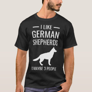 Tyska shepherd S Amp Kanske 3 personer T Shirt
