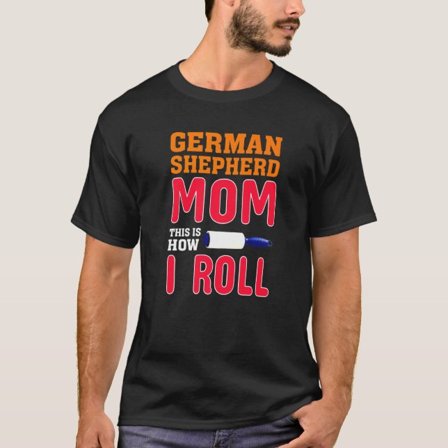 Tyska shepherd Så här rullar jag T Shirt (Framsida)