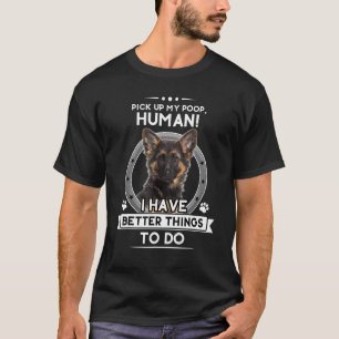 Tyska shepherd Shepard Hund Mamma Pappa Joke Pet T Shirt
