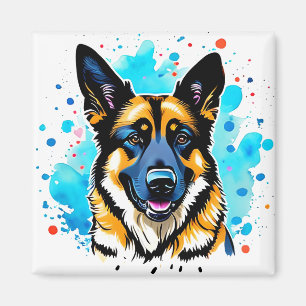 Tyska shepherd Stänk Magnet