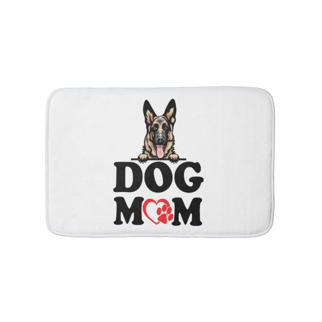 Tyska shepherd Stickers - Tyska Shepherd Hund Mamm Badrumsmatta (Framsidan)