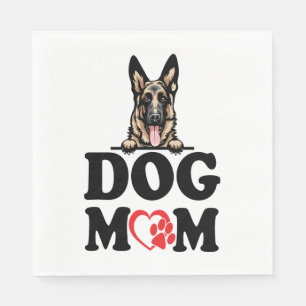 Tyska shepherd Stickers - Tyska Shepherd Hund Mamm Pappersservett