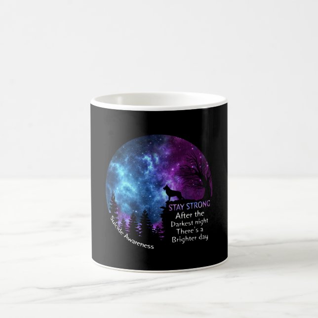 Tyska shepherd Suicide Awareness, håll skarp gåva Kaffemugg (Center)
