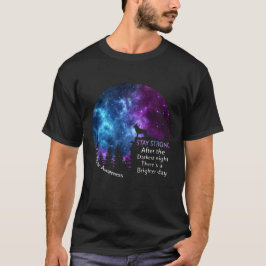 Tyska shepherd Suicide Awareness, håll skarp gåva T Shirt