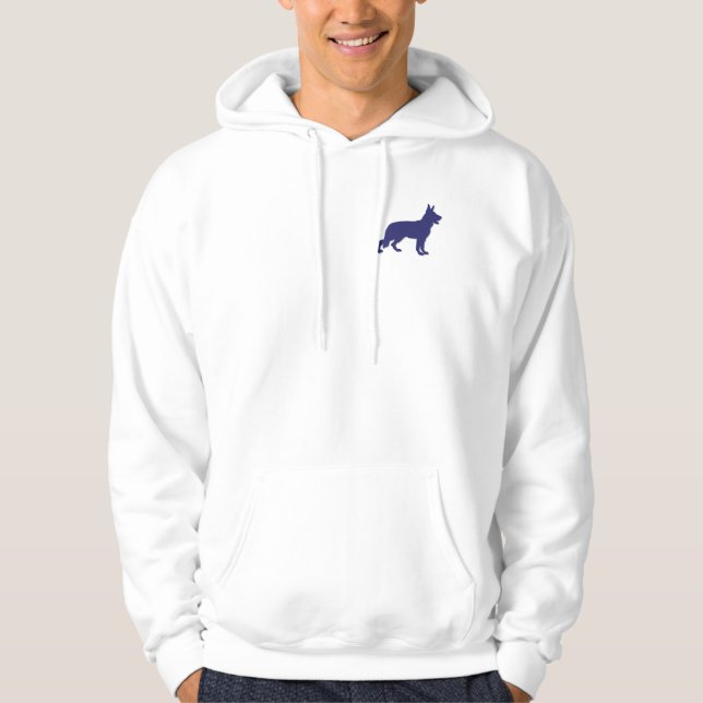 Tyska shepherd sweatshirt med luva (Framsida)