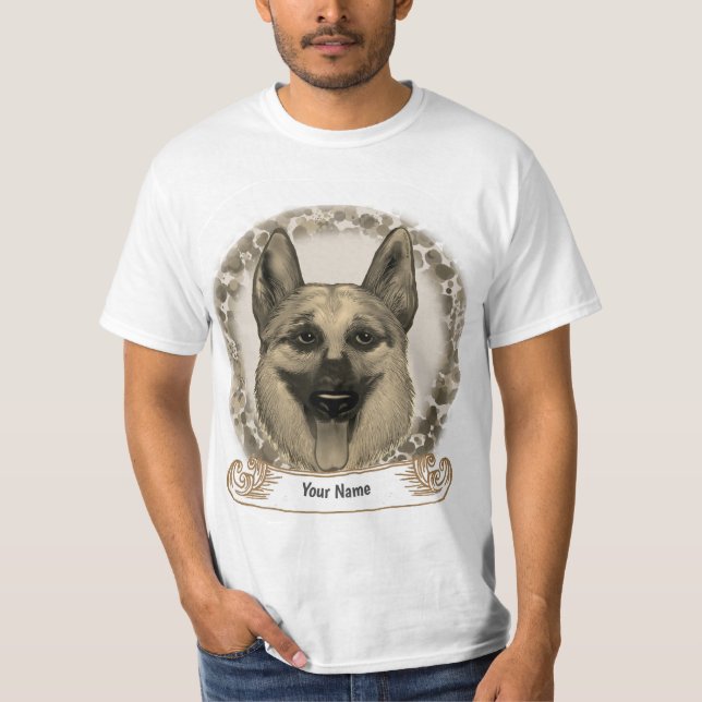 Tyska shepherd t shirt (Framsida)