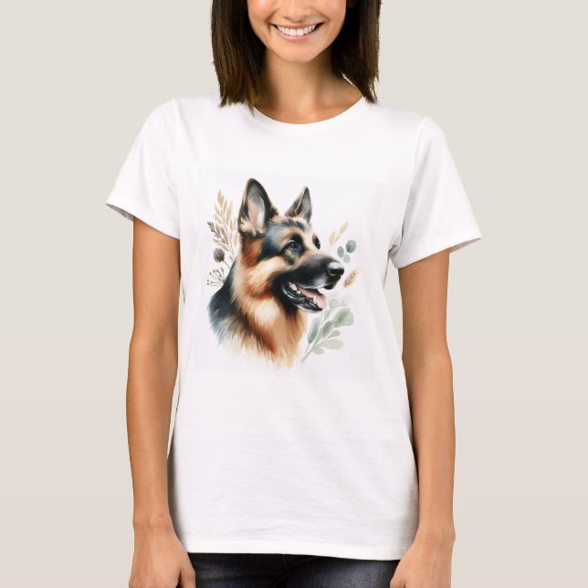 Tyska shepherd t shirt (Framsida)