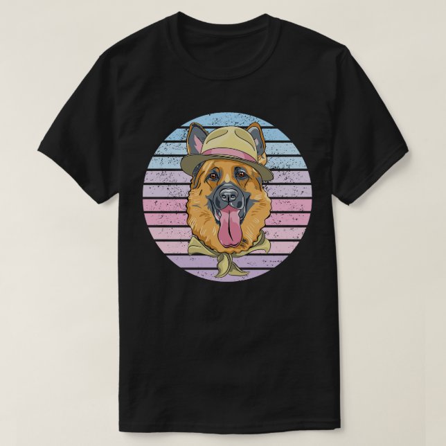 Tyska shepherd t shirt (Design framsida)