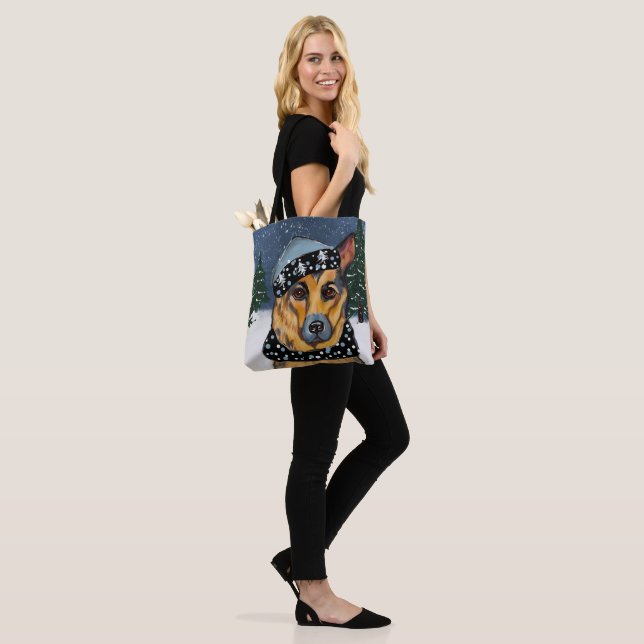 Tyska shepherd tygkasse (På modell)