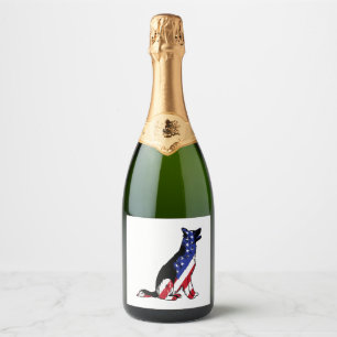 Tyska shepherd USA flagga Patriotic Hund