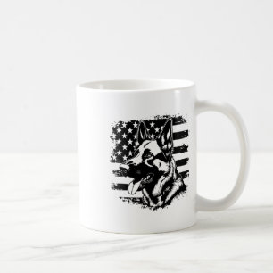 Tyska shepherd USA flagga Sungles Patriotic 4:e av Kaffemugg